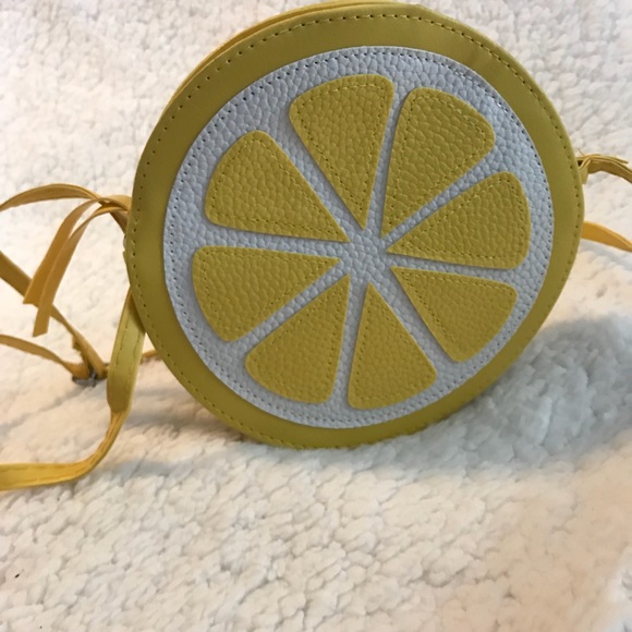 Yellow Lemon Shaped Crossbody Bag - Picture 7 of 8